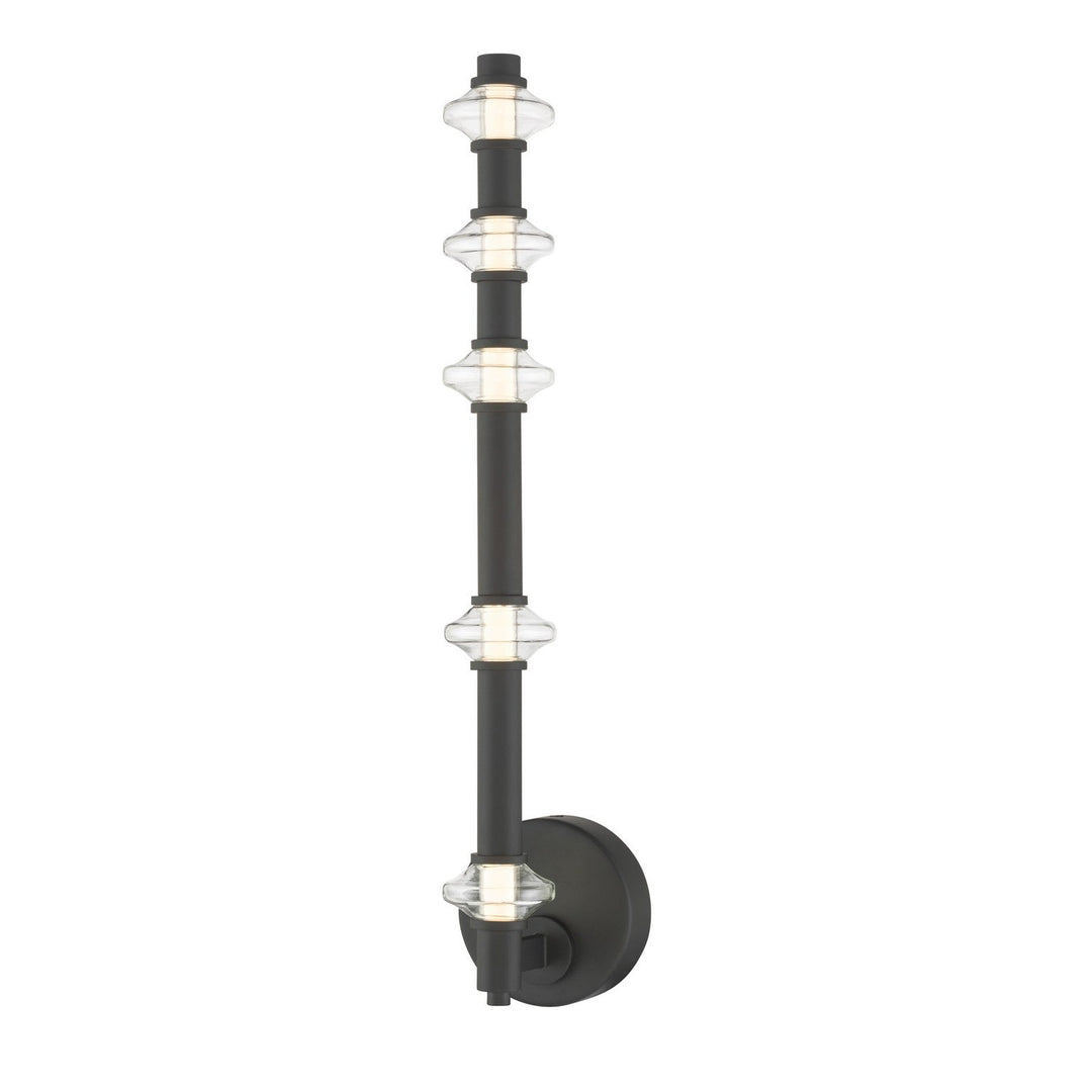 Pearl LED Wall Sconce in Dark Matte Black Minka-Lavery