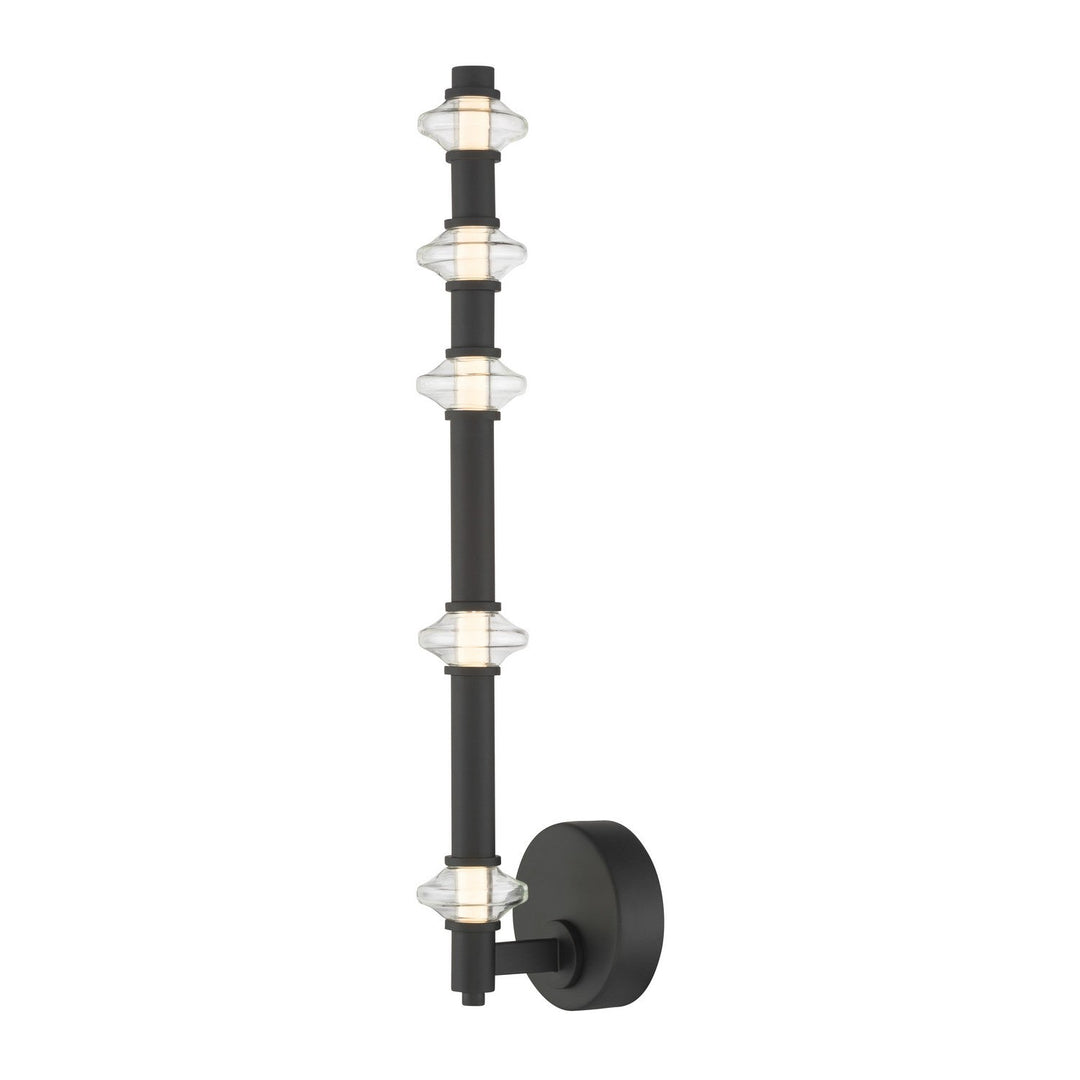 Pearl LED Wall Sconce in Dark Matte Black Minka-Lavery