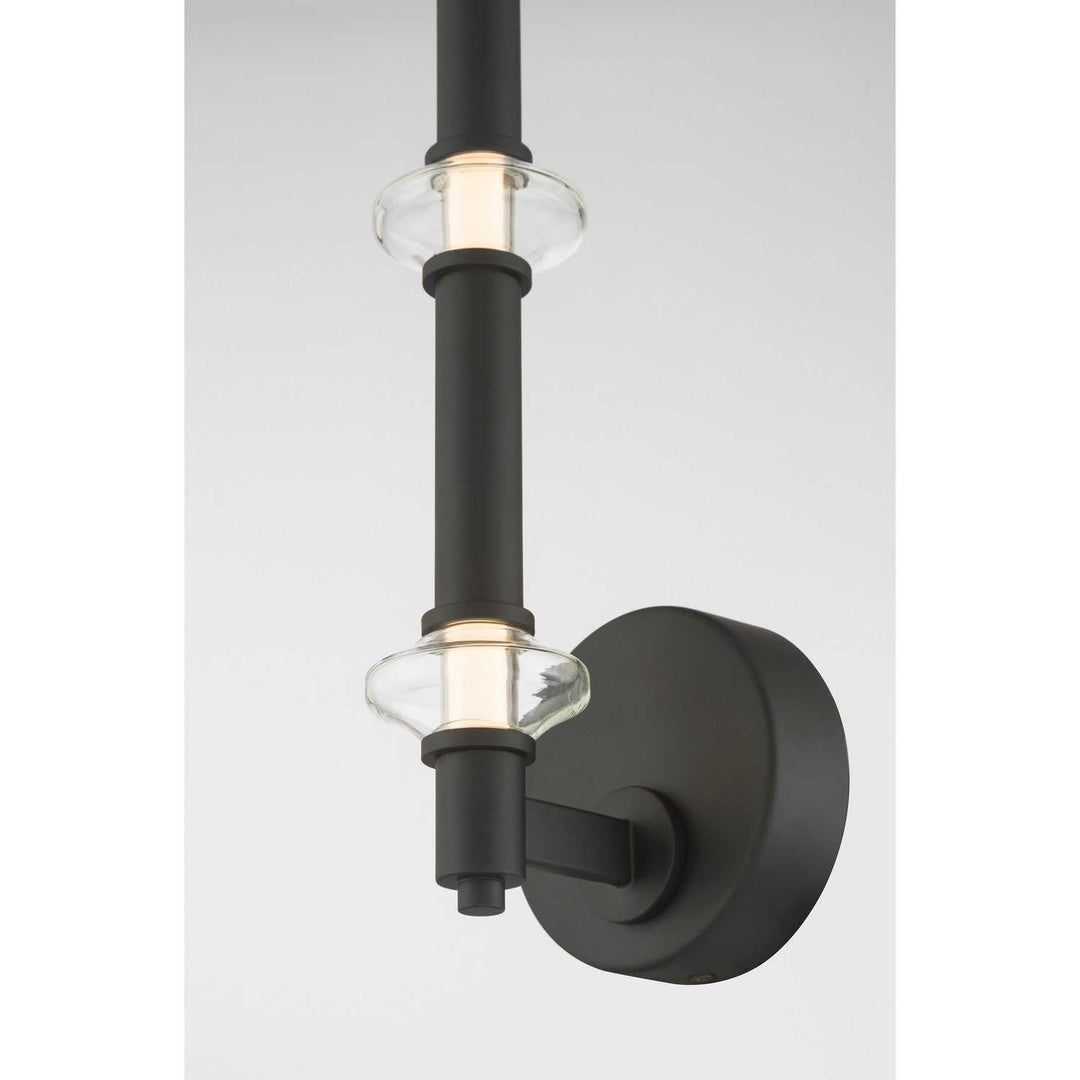 Pearl LED Wall Sconce in Dark Matte Black Minka-Lavery
