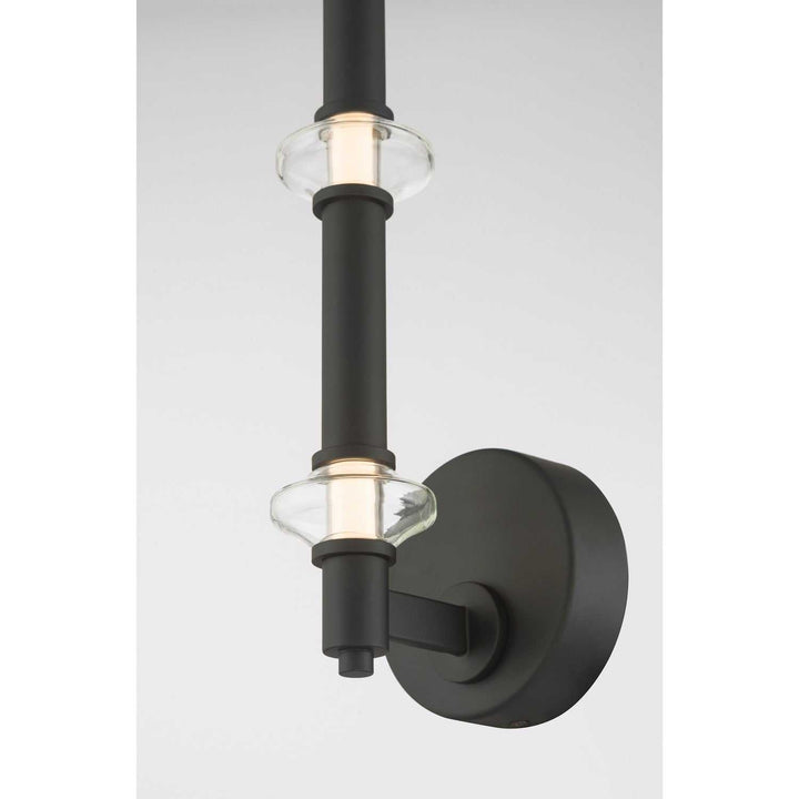 Pearl LED Wall Sconce in Dark Matte Black Minka-Lavery