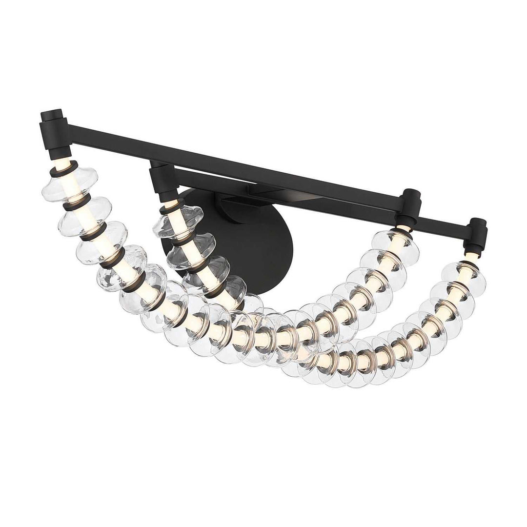 Pearl LED Vanity in Dark Matte Black Minka-Lavery