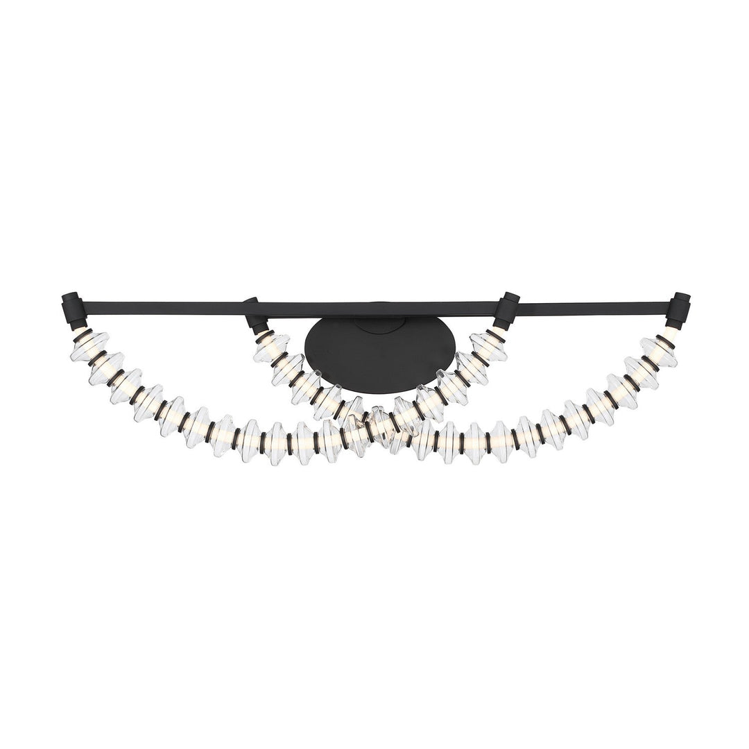 Pearl LED Vanity in Dark Matte Black Minka-Lavery