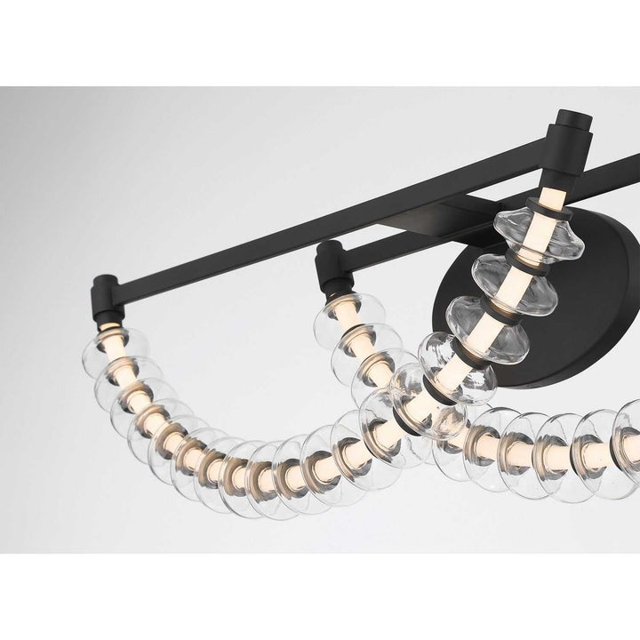 Pearl LED Vanity in Dark Matte Black Minka-Lavery