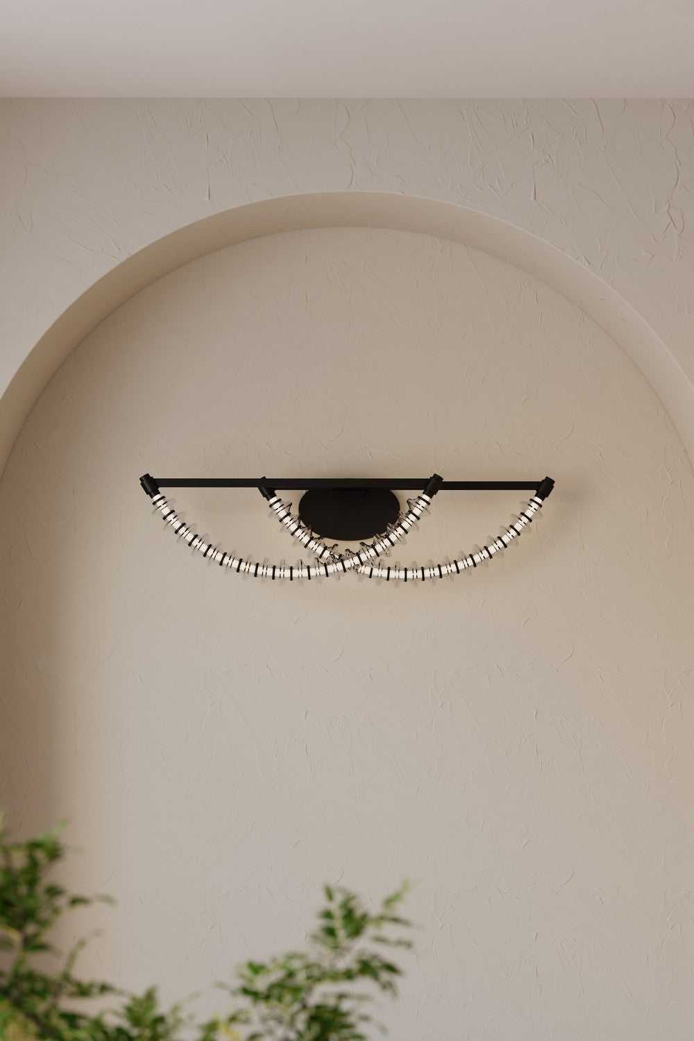 Pearl LED Vanity in Dark Matte Black Minka-Lavery