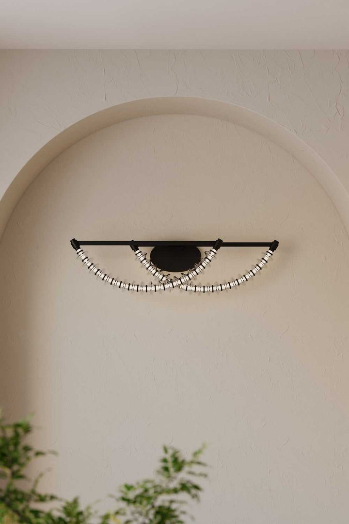 Pearl LED Vanity in Dark Matte Black Minka-Lavery