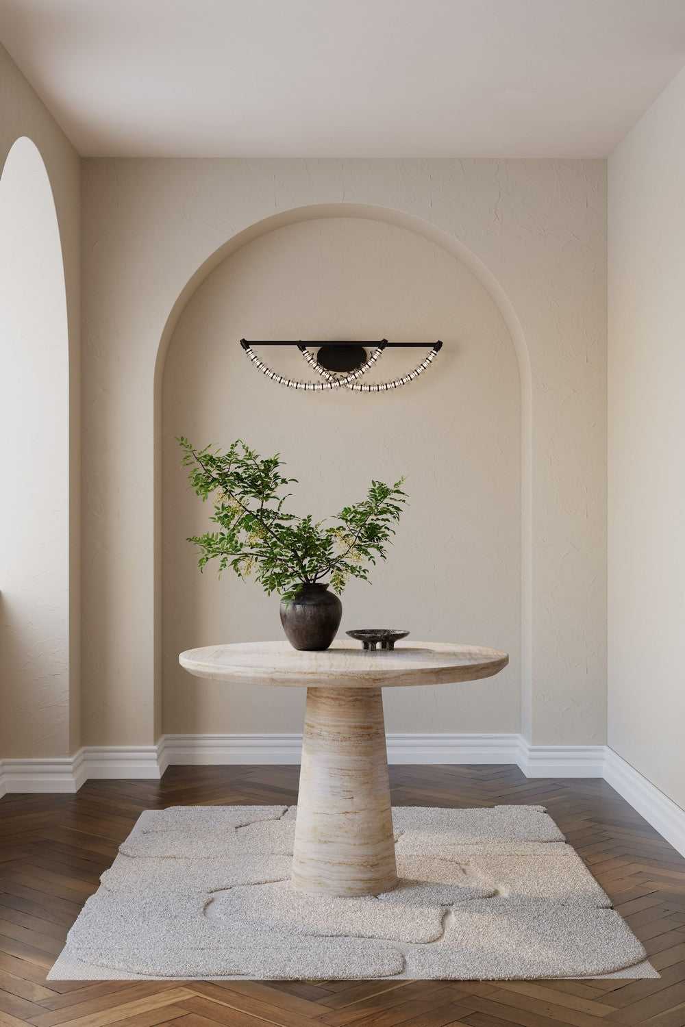 Pearl LED Vanity in Dark Matte Black Minka-Lavery