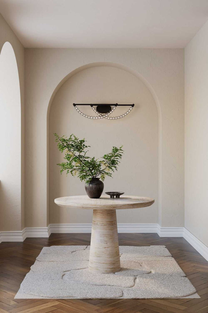 Pearl LED Vanity in Dark Matte Black Minka-Lavery