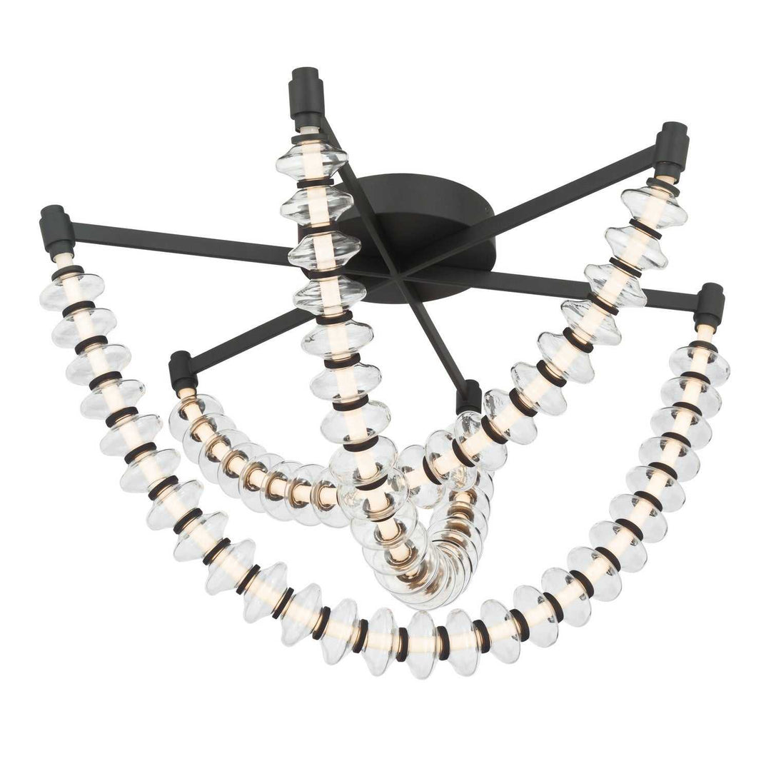 Pearl LED Flush Mount in Dark Matte Black Minka-Lavery