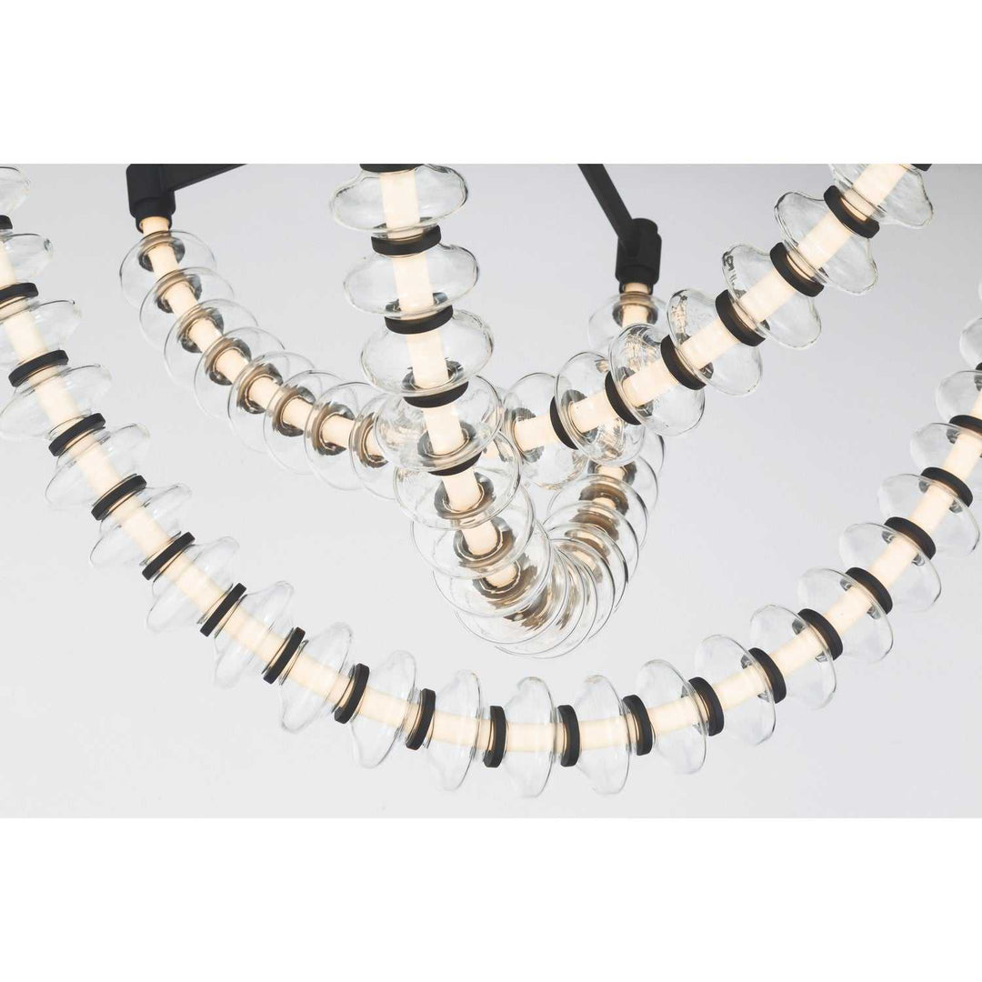 Pearl LED Flush Mount in Dark Matte Black Minka-Lavery