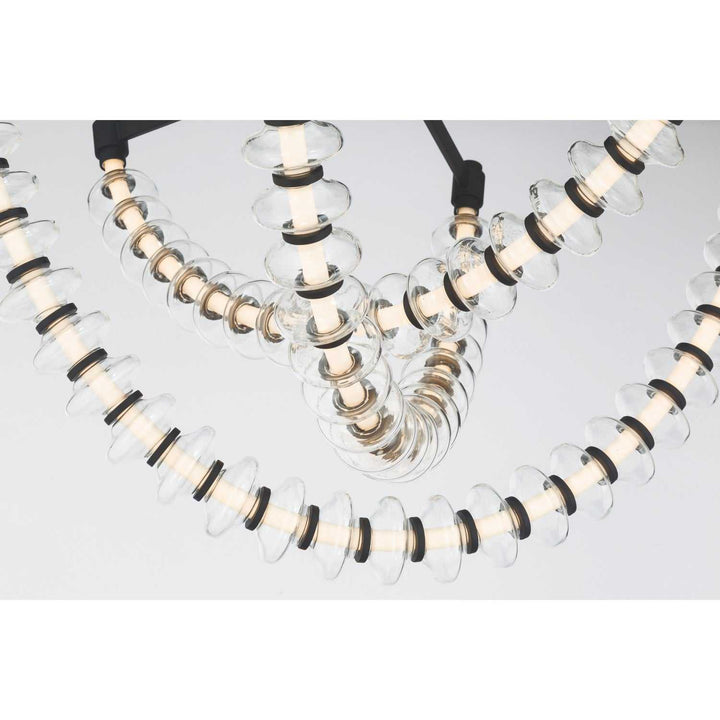 Pearl LED Flush Mount in Dark Matte Black Minka-Lavery