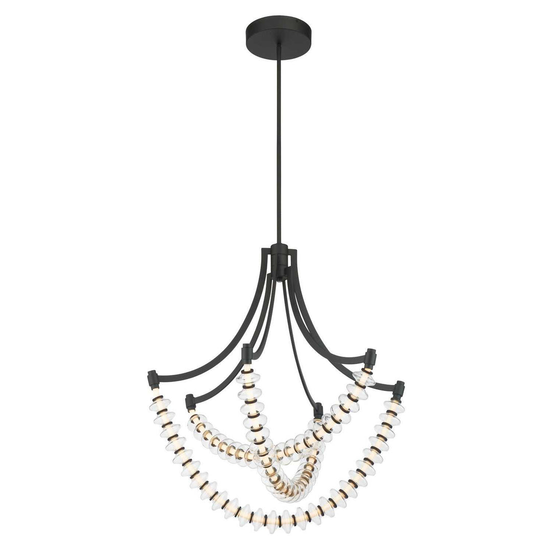 Pearl LED Chandelier in Dark Matte Black Minka-Lavery