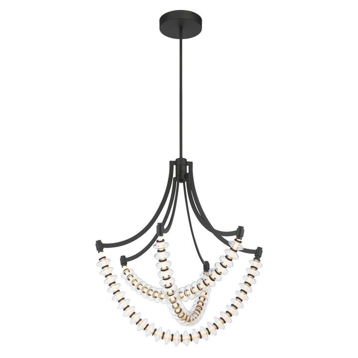 Pearl LED Chandelier in Dark Matte Black Minka-Lavery