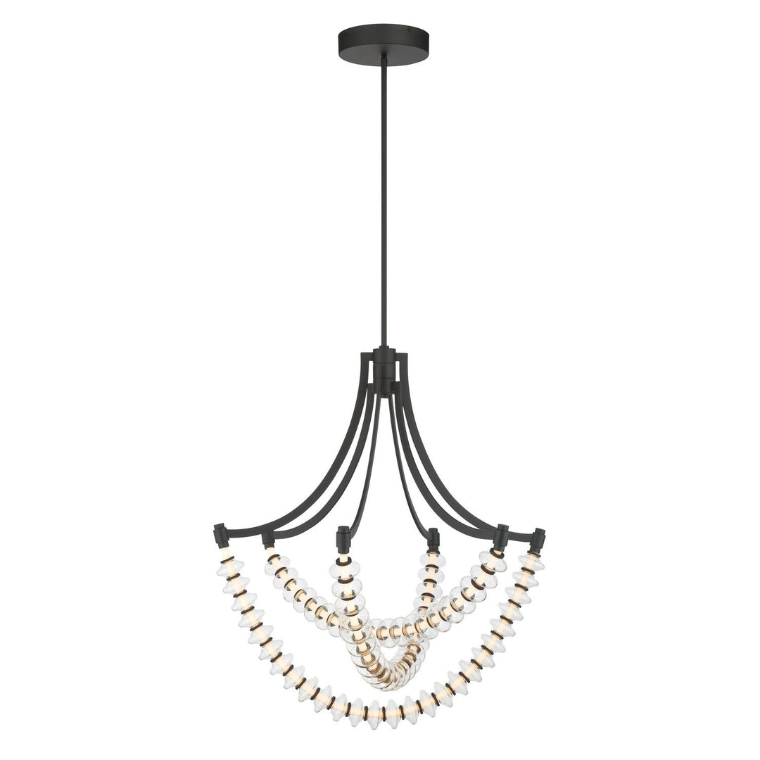 Pearl LED Chandelier in Dark Matte Black Minka-Lavery