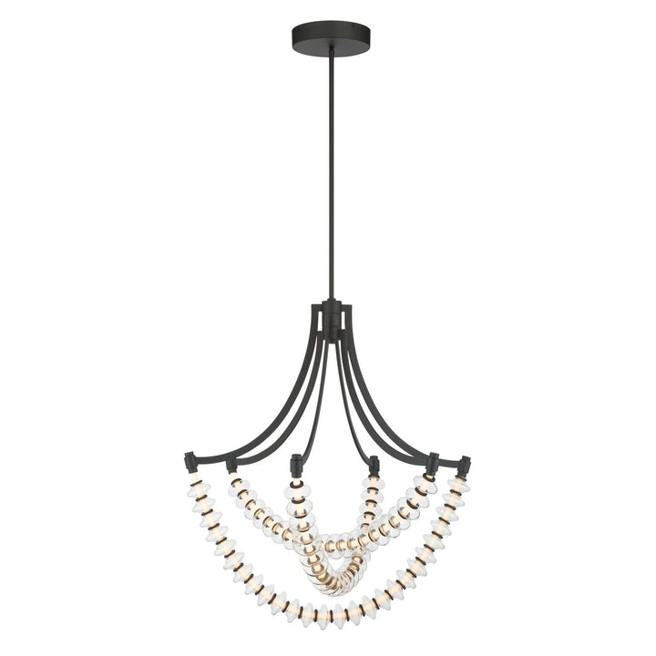 Pearl LED Chandelier in Dark Matte Black Minka-Lavery