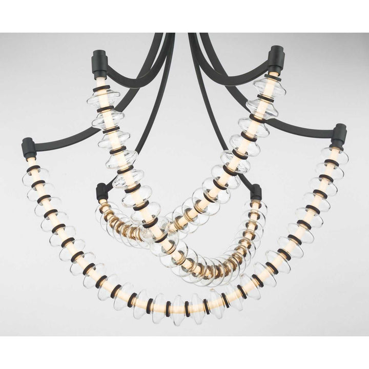 Pearl LED Chandelier in Dark Matte Black Minka-Lavery