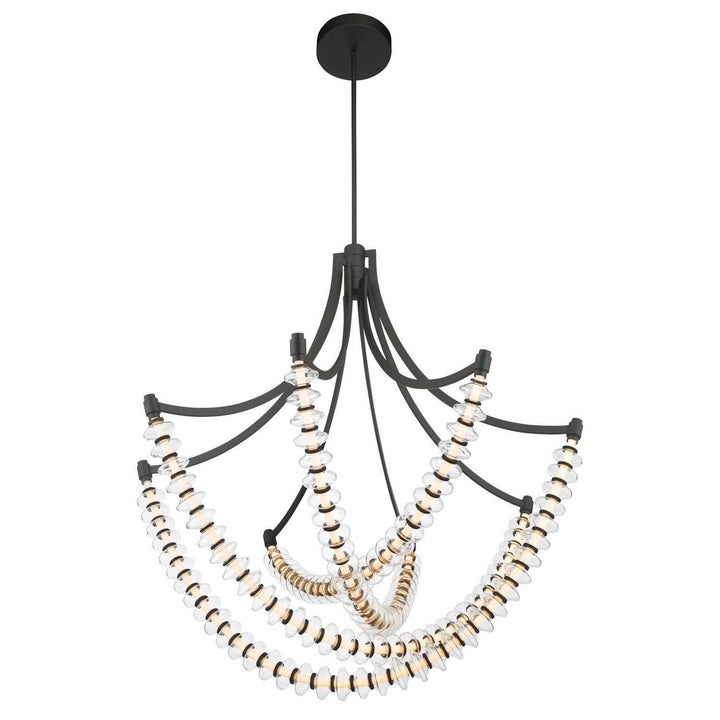 Pearl LED Chandelier in Dark Matte Black Minka-Lavery