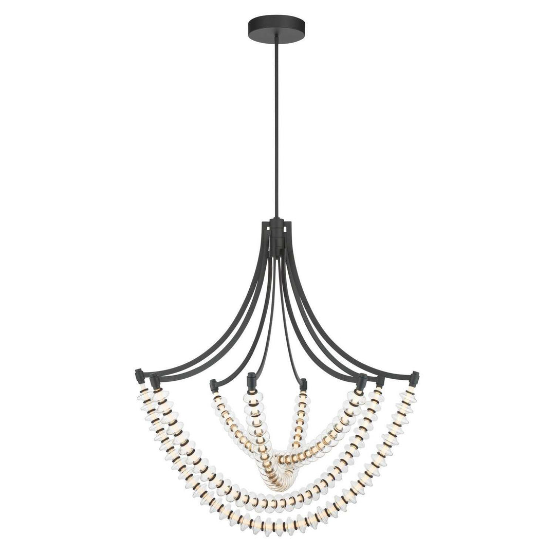 Pearl LED Chandelier in Dark Matte Black Minka-Lavery