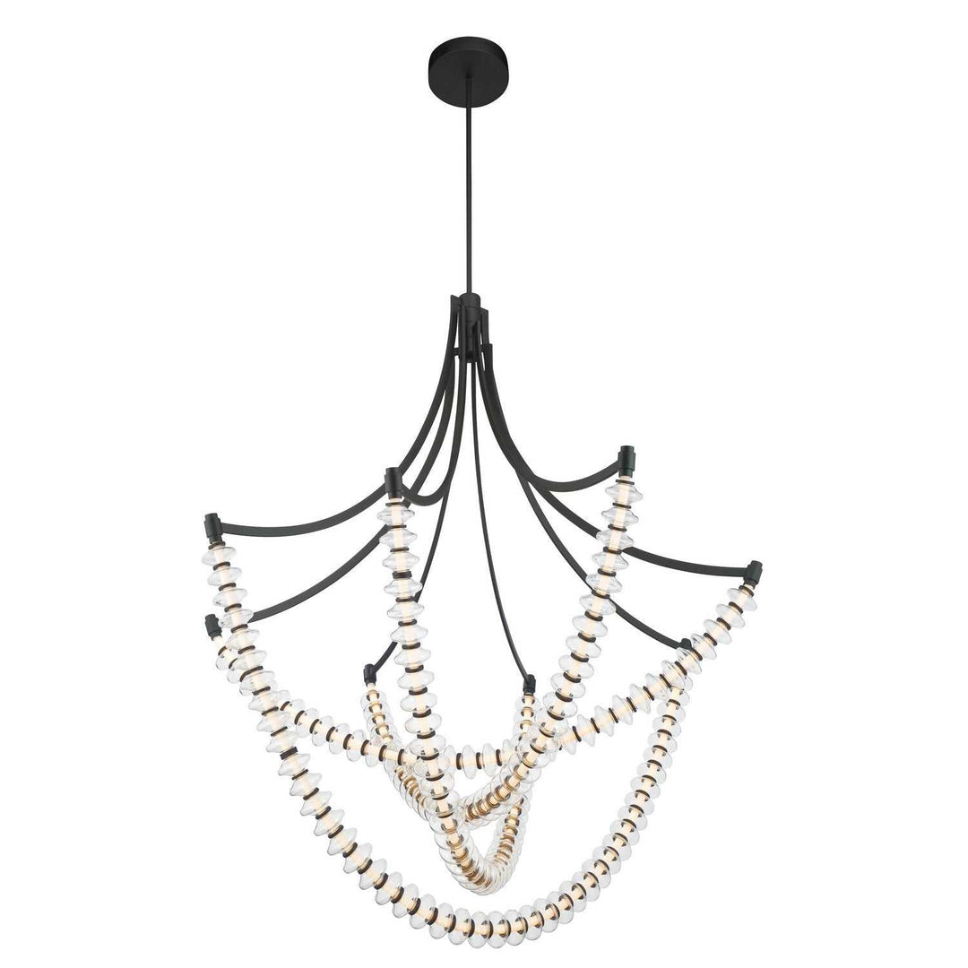 Pearl LED Chandelier in Dark Matte Black Minka-Lavery