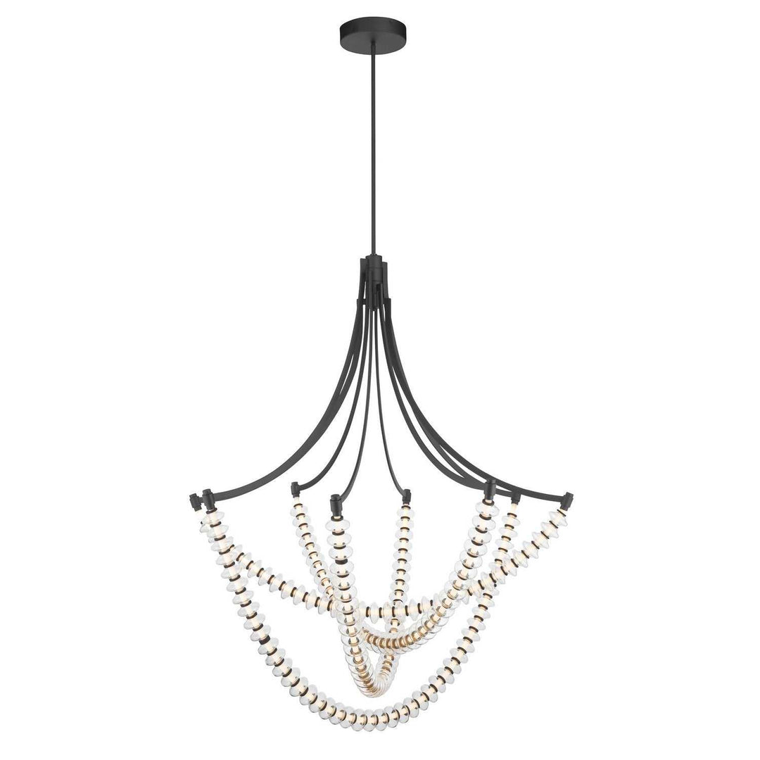 Pearl LED Chandelier in Dark Matte Black Minka-Lavery