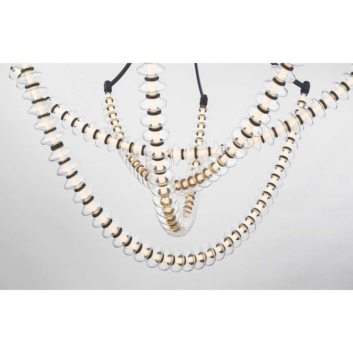 Pearl LED Chandelier in Dark Matte Black Minka-Lavery
