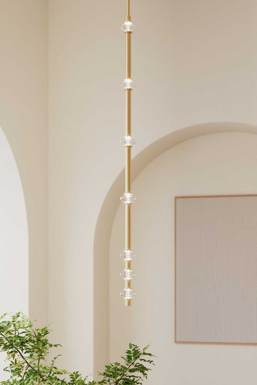 Pearl LED Mini Pendant in Legacy Brass Minka-Lavery