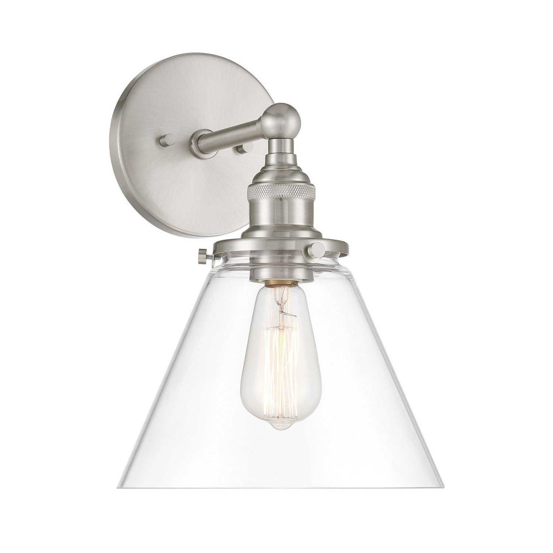 Barwell One Light Bath Sconce in Brushed Nickel Minka-Lavery