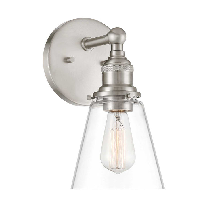 Barwell One Light Bath Sconce in Brushed Nickel Minka-Lavery