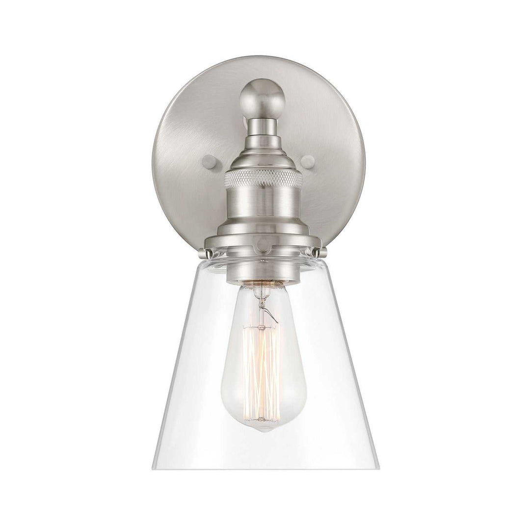 Barwell One Light Bath Sconce in Brushed Nickel Minka-Lavery