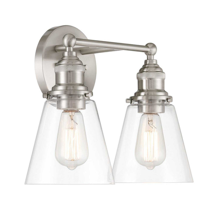 Barwell Two Light Vanity in Brushed Nickel Minka-Lavery
