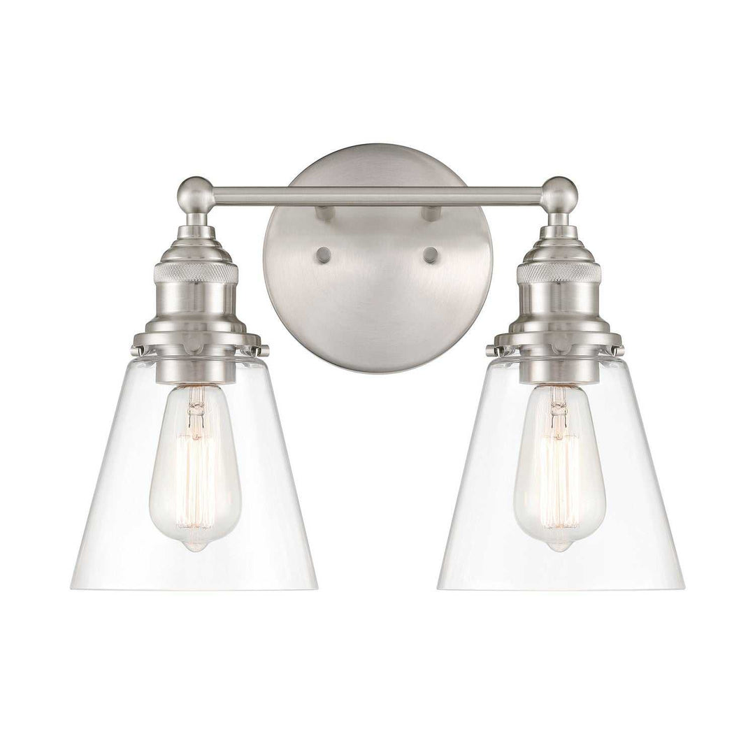 Barwell Two Light Vanity in Brushed Nickel Minka-Lavery