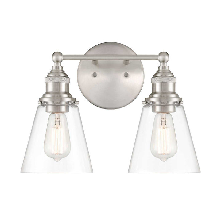 Barwell Two Light Vanity in Brushed Nickel Minka-Lavery