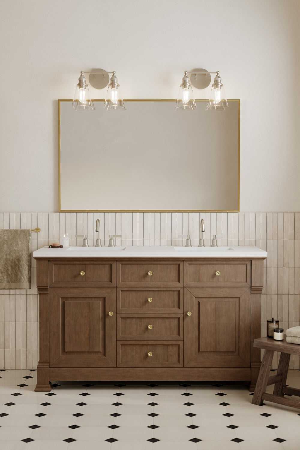 Barwell Two Light Vanity in Brushed Nickel Minka-Lavery