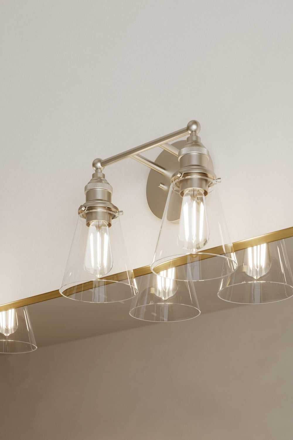 Barwell Two Light Vanity in Brushed Nickel Minka-Lavery