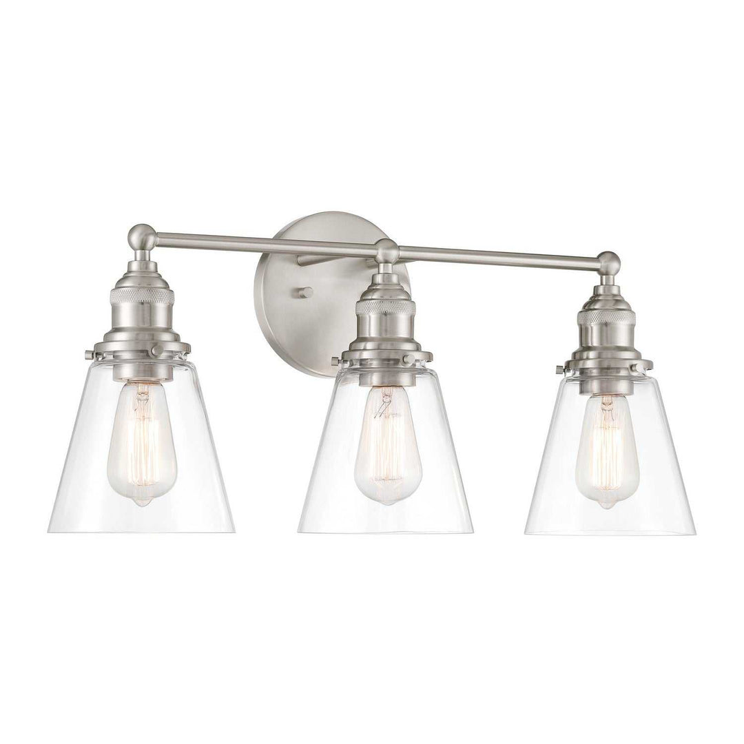 Barwell Three Light Vanity in Brushed Nickel Minka-Lavery
