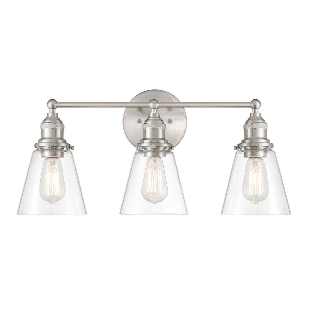 Barwell Three Light Vanity in Brushed Nickel Minka-Lavery