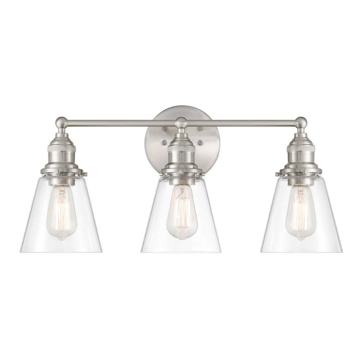 Barwell Three Light Vanity in Brushed Nickel Minka-Lavery