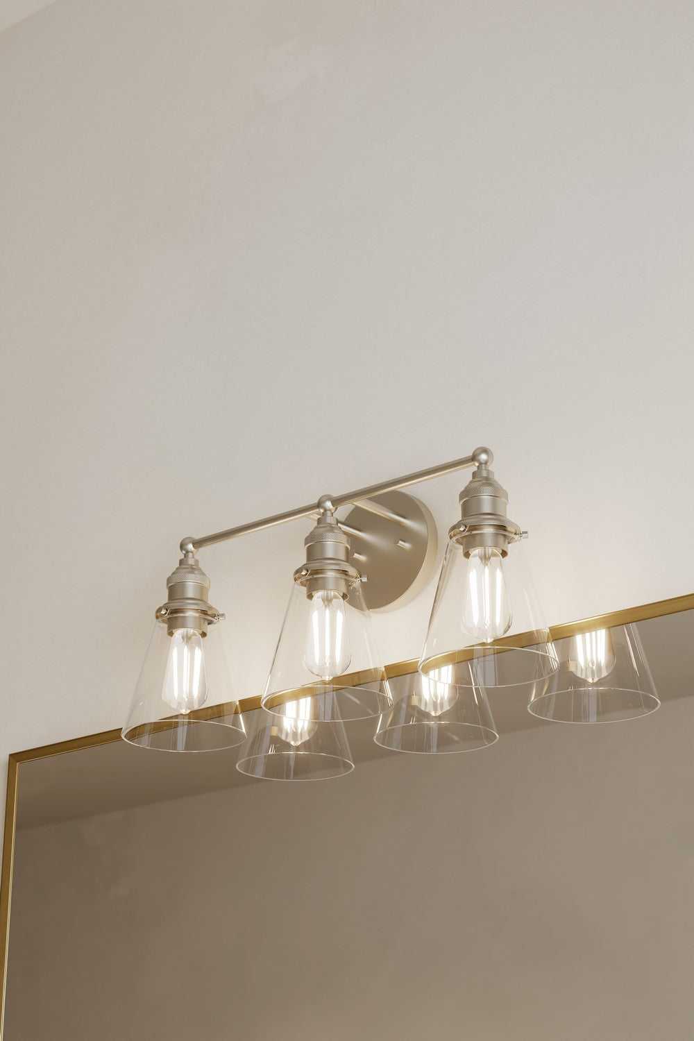 Barwell Three Light Vanity in Brushed Nickel Minka-Lavery