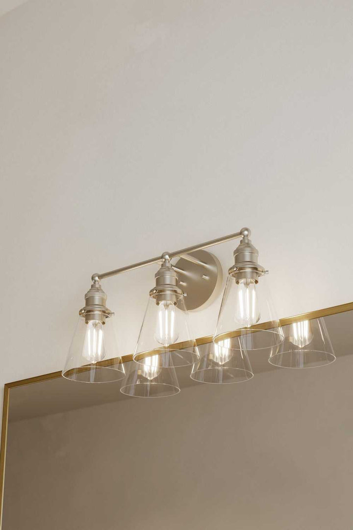 Barwell Three Light Vanity in Brushed Nickel Minka-Lavery