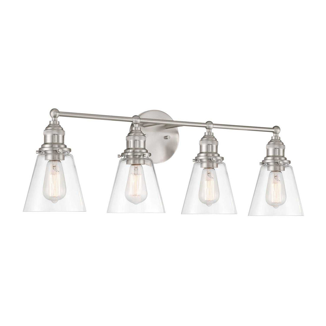 Barwell Four Light Vanity in Brushed Nickel Minka-Lavery