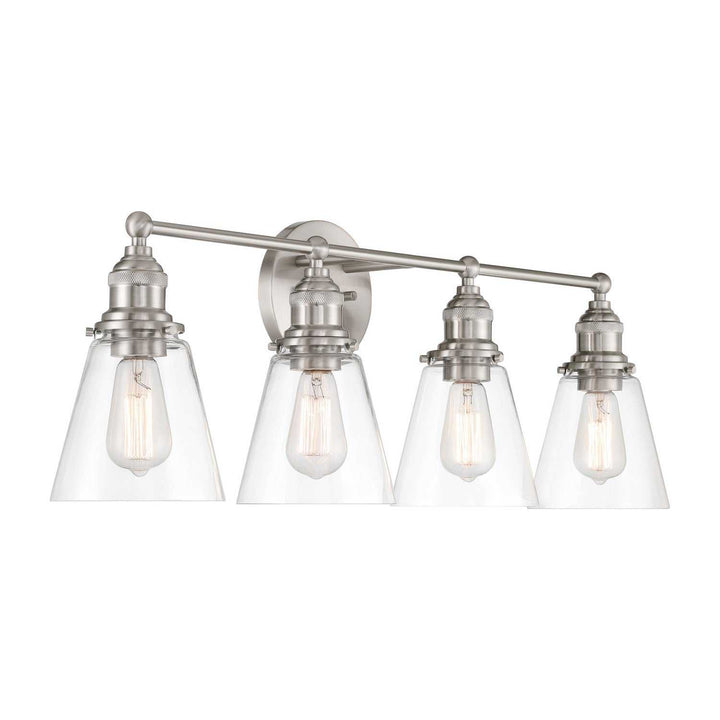 Barwell Four Light Vanity in Brushed Nickel Minka-Lavery