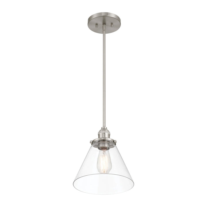 Barwell One Light Mini Pendant in Brushed Nickel Minka-Lavery