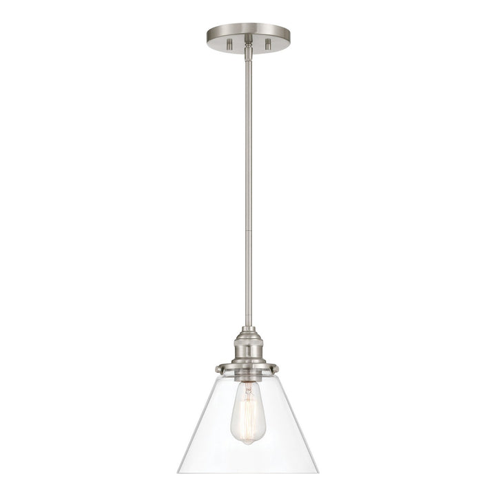 Barwell One Light Mini Pendant in Brushed Nickel Minka-Lavery