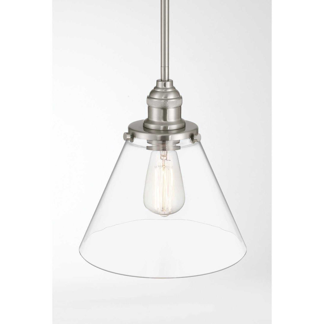 Barwell One Light Mini Pendant in Brushed Nickel Minka-Lavery