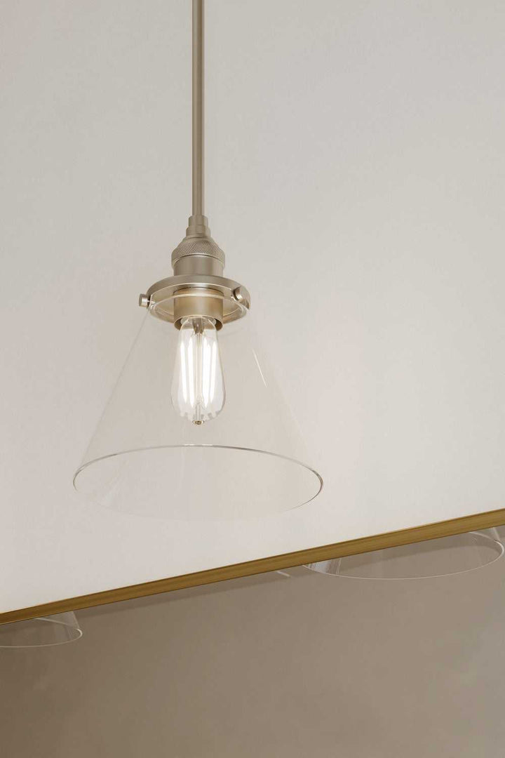 Barwell One Light Mini Pendant in Brushed Nickel Minka-Lavery