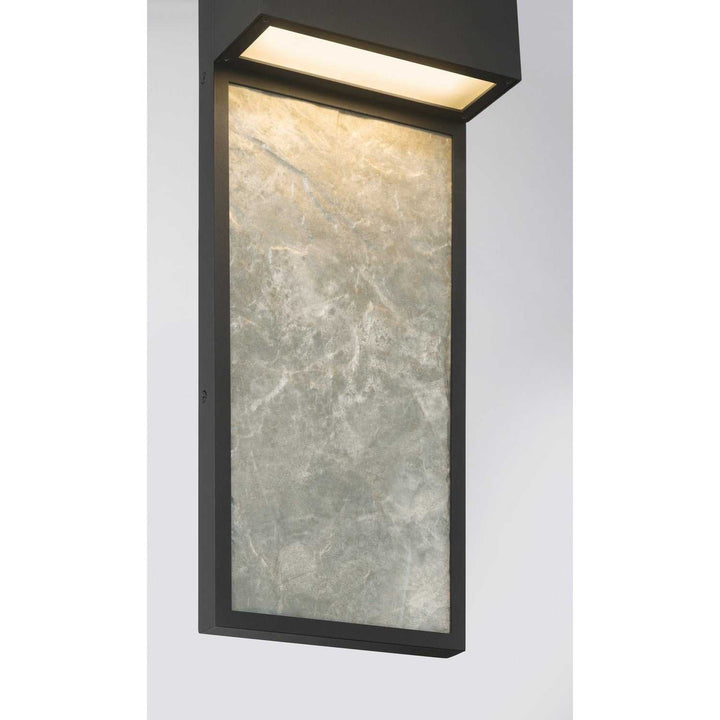 Norrin LED Outdoor Wall Sconce in Sand Coal Black Minka-Lavery