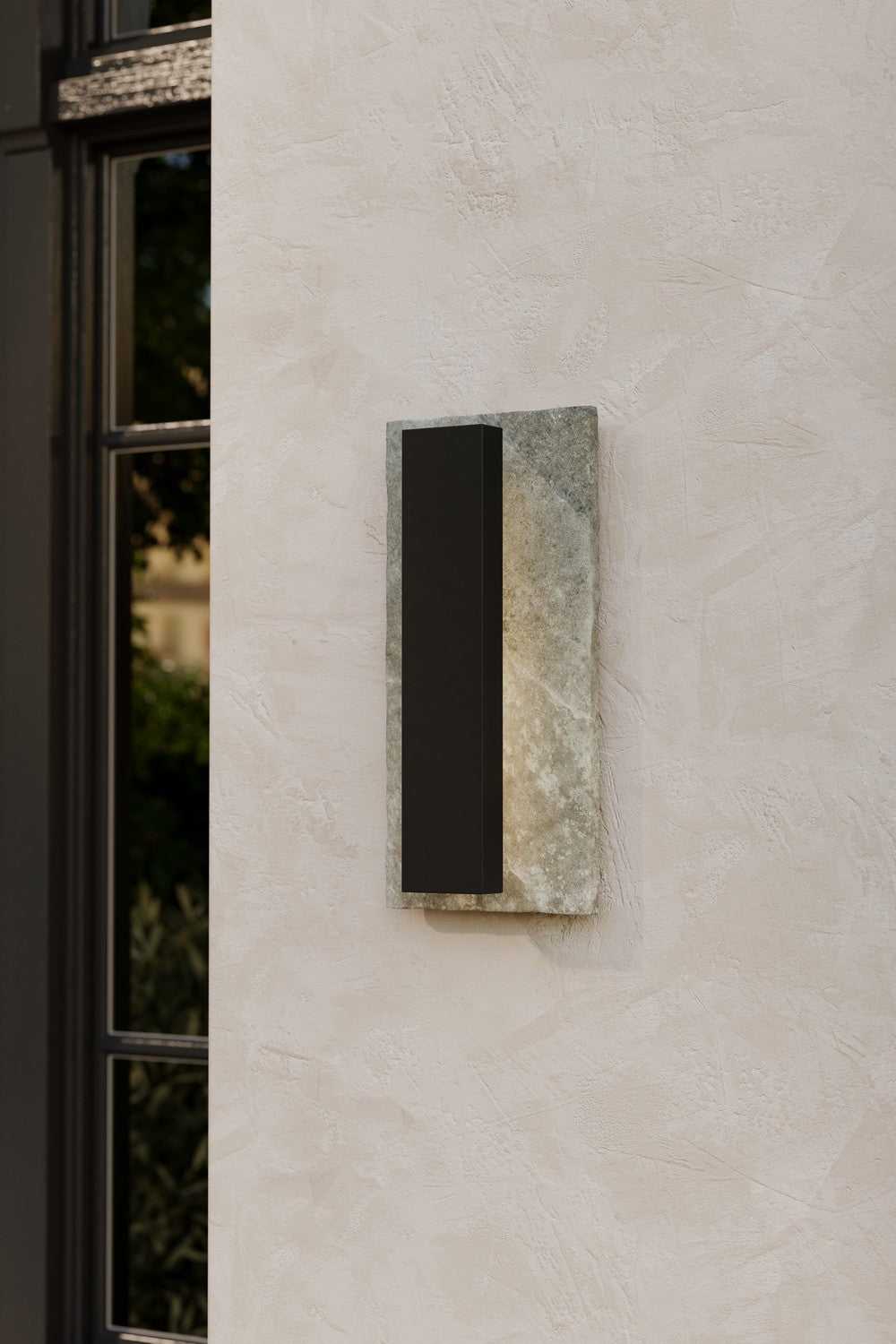Avenelle LED Outdoor Wall Sconce in Sand Coal Black Minka-Lavery