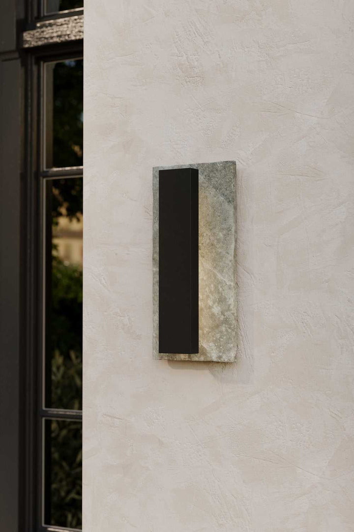 Avenelle LED Outdoor Wall Sconce in Sand Coal Black Minka-Lavery