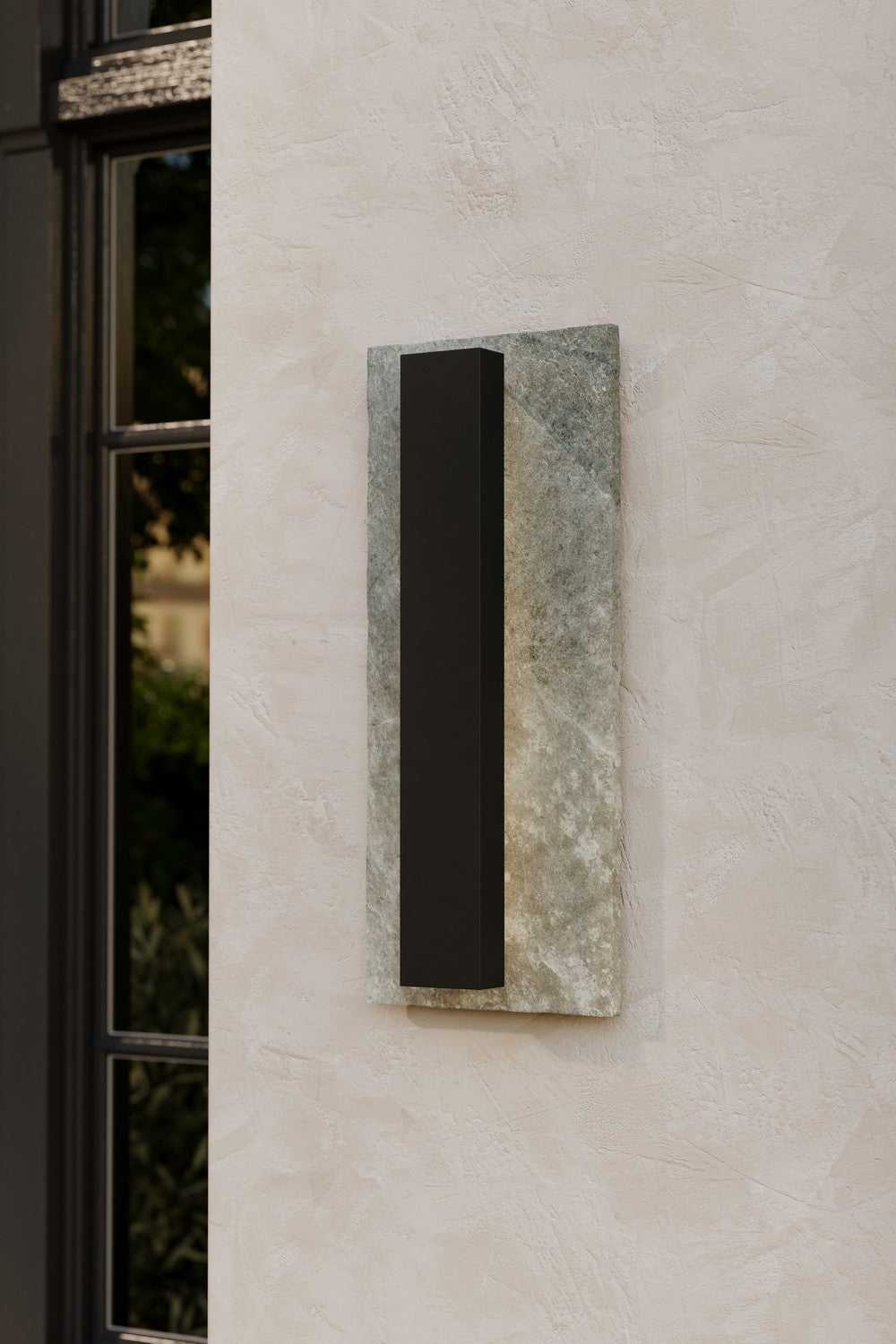 Avenelle LED Outdoor Wall Sconce in Sand Coal Black Minka-Lavery