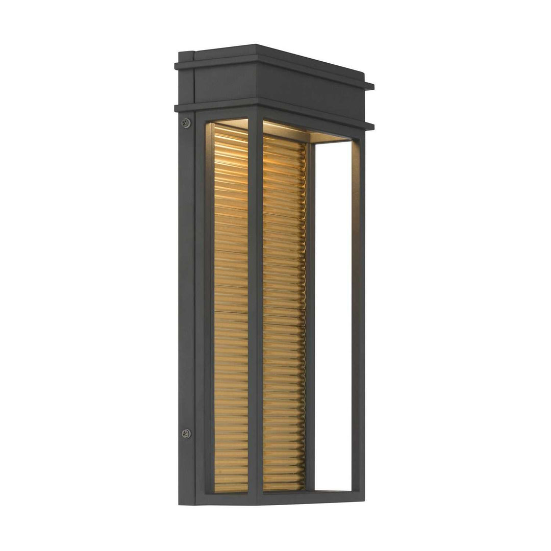 Clyne LED Outdoor Wall Sconce in Sand Coal Black Minka-Lavery