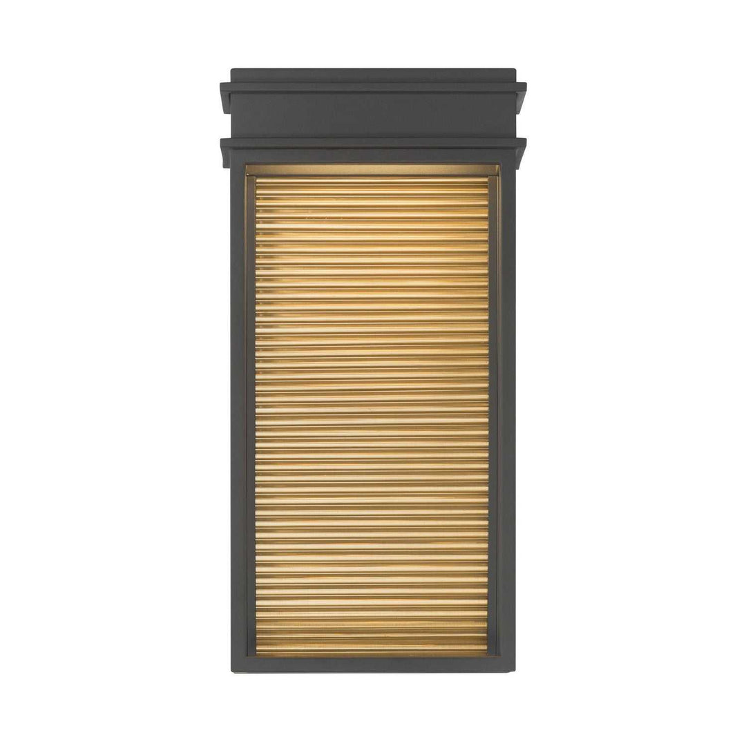 Clyne LED Outdoor Wall Sconce in Sand Coal Black Minka-Lavery